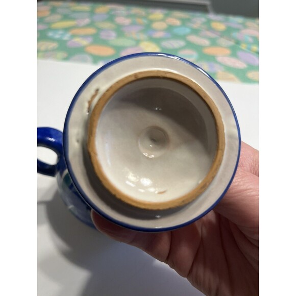 Vietri Solimene FISH 10oz Sugar Bowl w/ Lid Blue Campagna Italy Italian Pottery - Picture 13 of 16